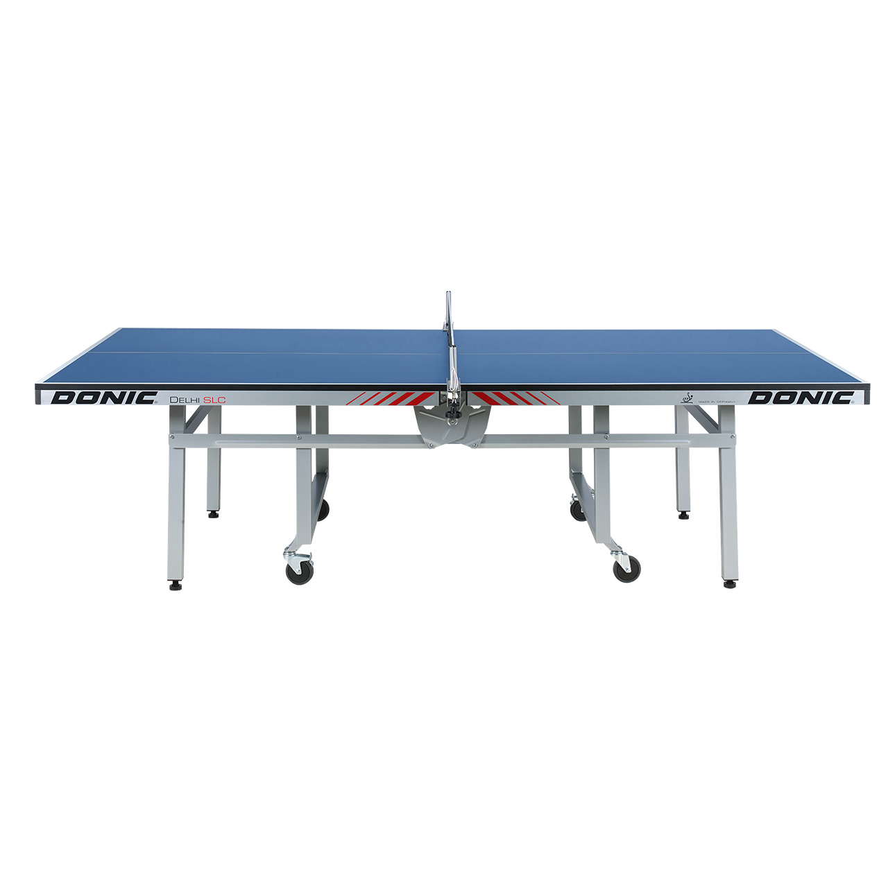 Tischtennis-Tisch DONIC Dehli SLC, blau, Seitenansicht