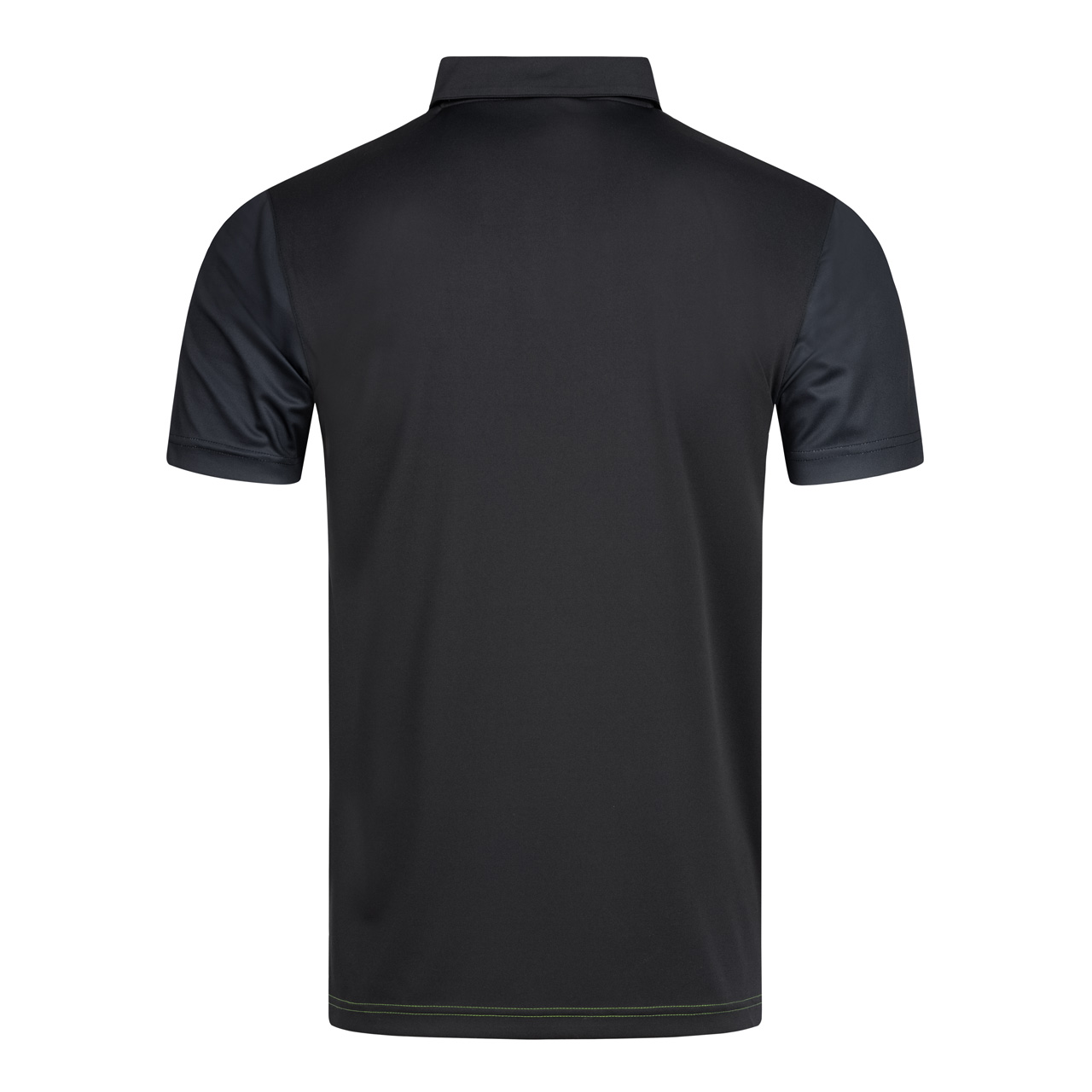 DONIC Poloshirt Flow schwarz/limegrün Rücken